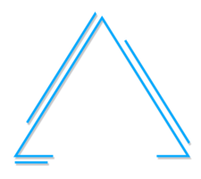 Neon triangle, lines