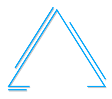 Neon triangle, lines