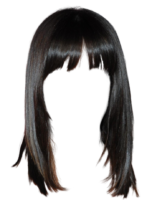 Wig with bangs for photoshop