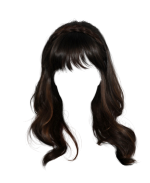 Brown hair, wig