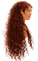 Curly hair art