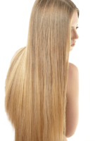 Straight hair, blonde