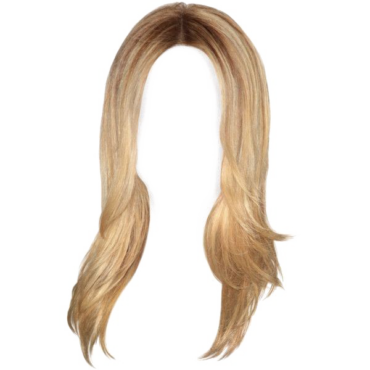 Wig, blonde hair