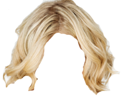 Wig, short blonde hair