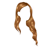Long blonde hair, wig, png