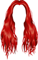 Long colored hair for photoshop
