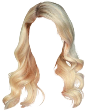 Blonde wig for photoshop