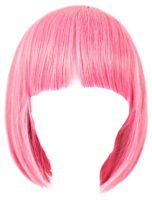 Pink hair, wig