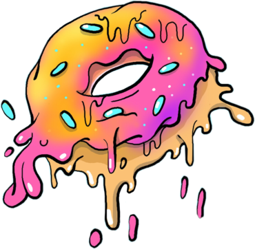 Donut sticker, png