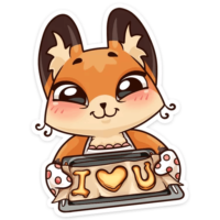 Sticker chanterelle , PNG