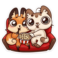 Cute stickers cat chanterelle, vk