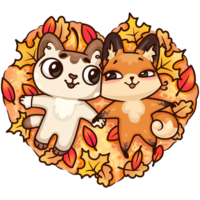 VK sticker, autumn mood stickers