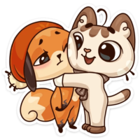 VK sticker, cute stickers, png