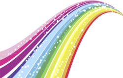 Rainbow, glitter, png