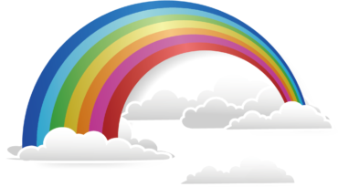 Rainbows and clouds