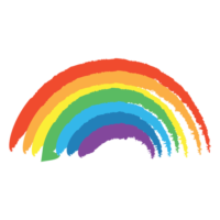 Painted rainbow, png