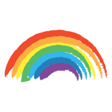 Painted rainbow, png