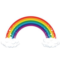 Rainbow art, png