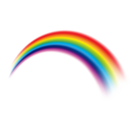 Rainbow on transparent background