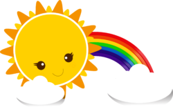 The sun and the rainbow