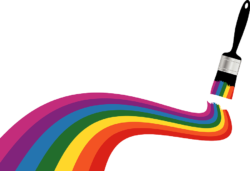 Painted rainbow