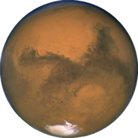 Cosmos, planet Mars, png