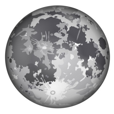 Moon on a transparent background