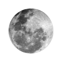Black and white moon