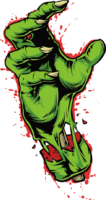 Zombie hand sticker