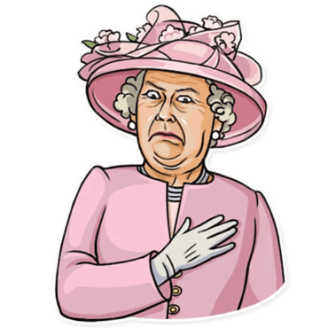 Stickers Queen of England, png