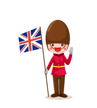 London, guardsman, flag