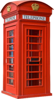 Red telephone booth in London