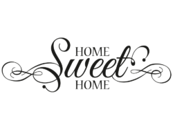 Inscription home-sweet-home