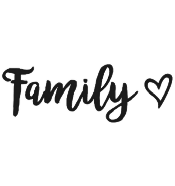 The inscription “Family”