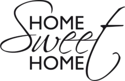 The inscription “Home sweet home”, PNG
