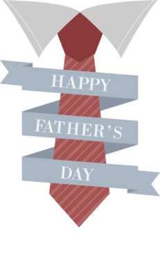 Happy Fathers Day postcard