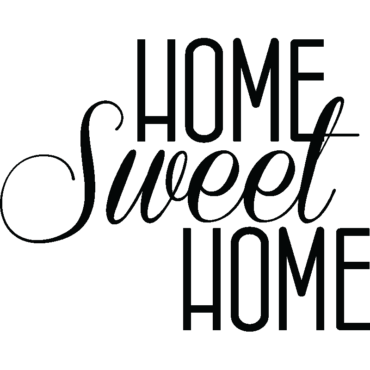 The inscription “Home sweet home” clipart