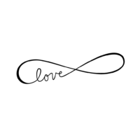 The inscription “Family”, infinity