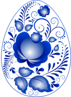 Gzhel patterns, PNG