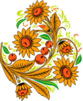 Khokhloma simple patterns