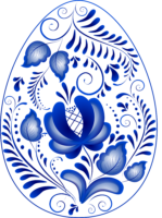 Gzhel simple patterns