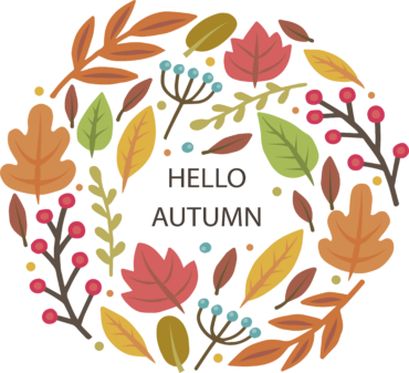 Hello autumn poster
