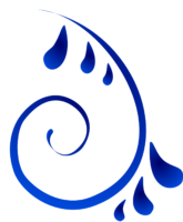 Monogram blue, gzhel
