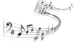 Musical notes of png