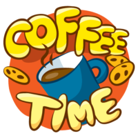 Coffee time sticker