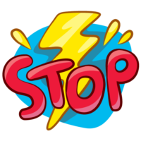 Stop sticker, VK