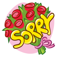 Sticker sorry, vk