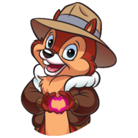 Chip cartoon sticker, vk