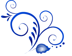 Beautiful gzhel patterns