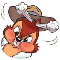 Chip evil sticker, vk